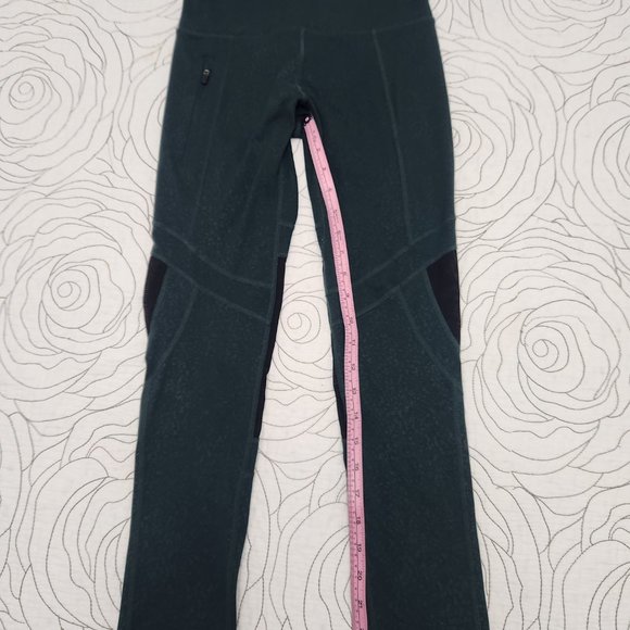[XS] Deep Green w/ Black Meshed Cut Out Nanette Lepore Leggings - Picture 11 of 14